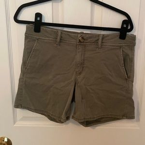 Green American Eagle Mid-rise Shorts